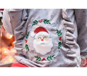 Stickserie - Herz Kranz Weihnachten